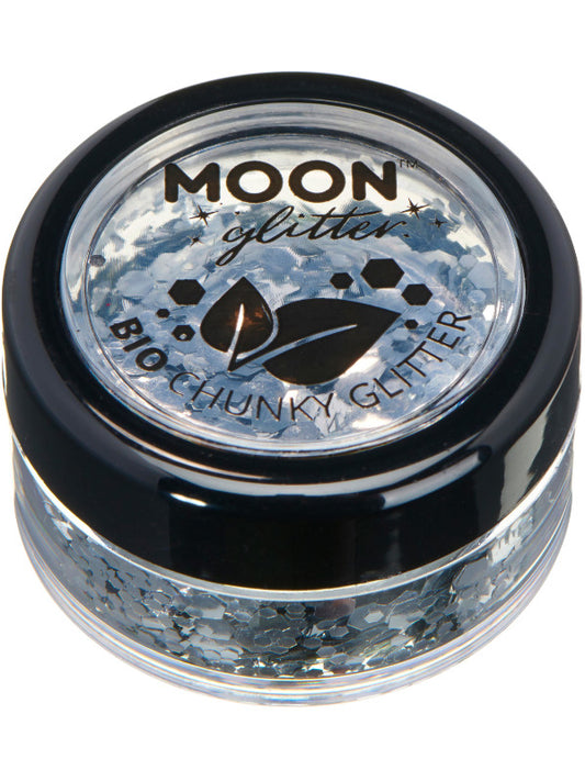 Adult Moon Glitter Bio Chunky Glitter Silver