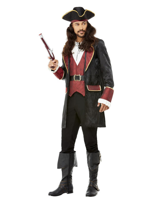 Deluxe Swashbuckler Pirate Costume Black