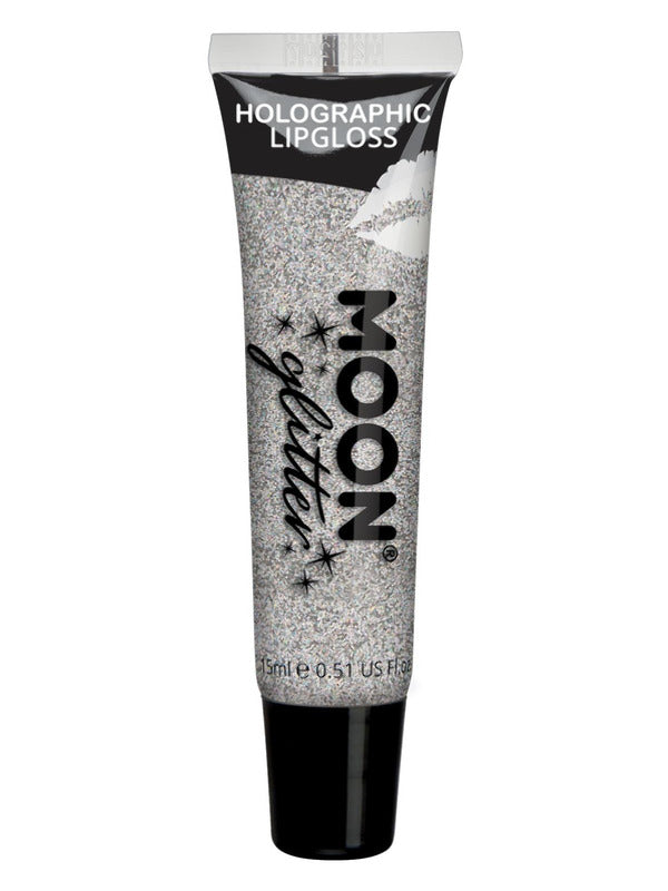 Moon Glitter Holographic Glitter Lipgloss Silver