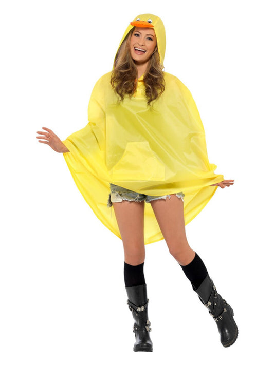 Duck Party Poncho Yellow