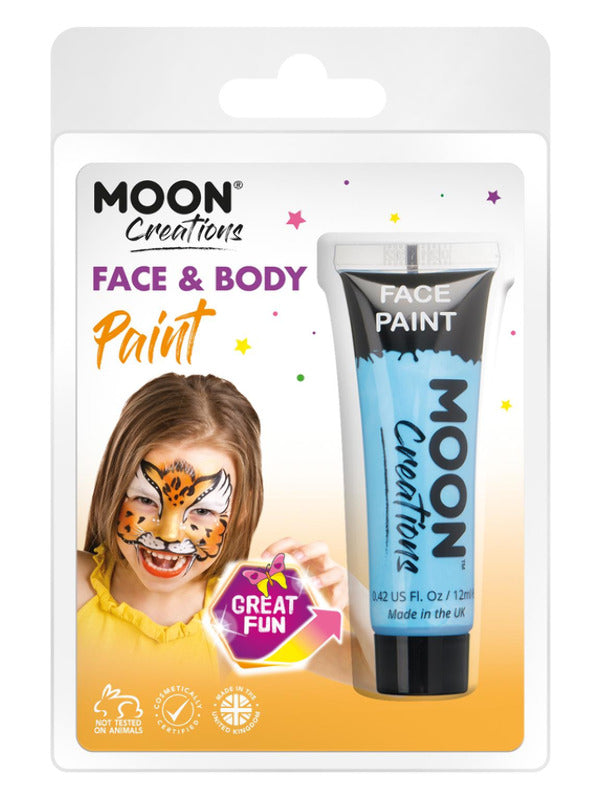 Adult Moon Creations Face  Body Paint Light Blue (2)