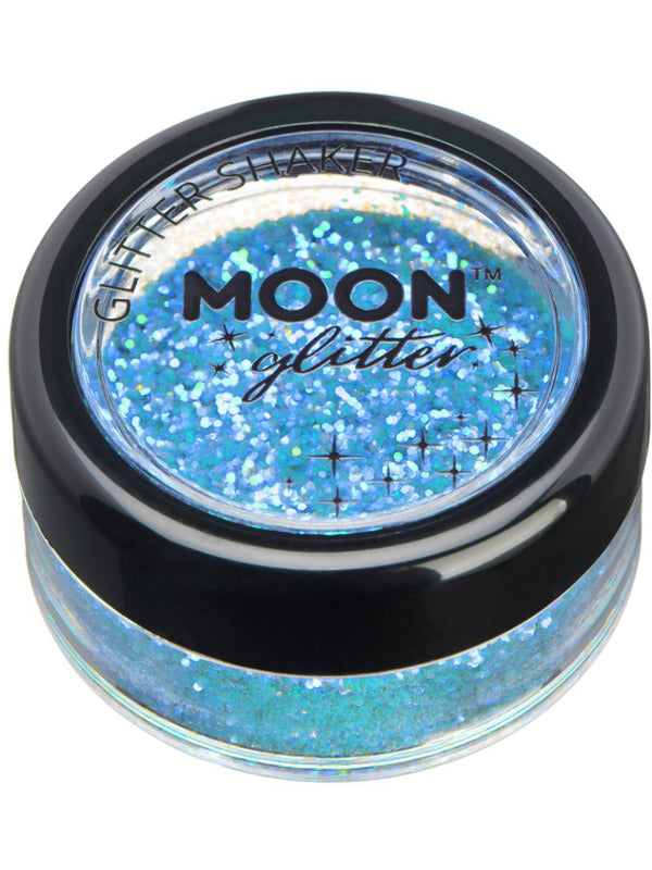 Adult Moon Glitter Iridescent Glitter Shakers Blue
