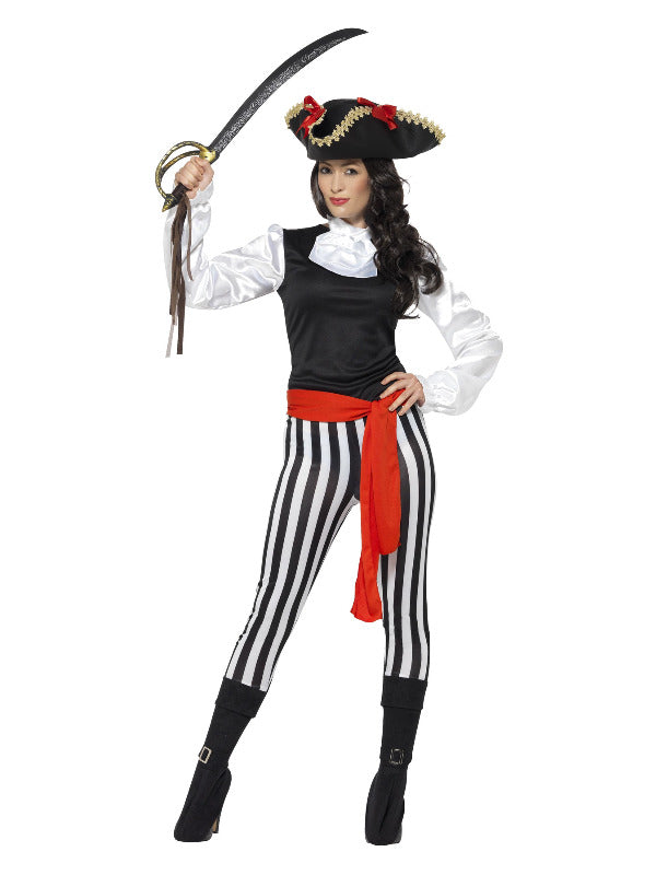 Pirate Lady Costume with Top Black