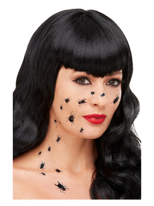 Smiffys MakeUp FX Creepy Bug Transfers Black