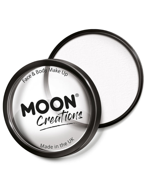 Adult Moon Creations Pro Face Paint Cake Pot White