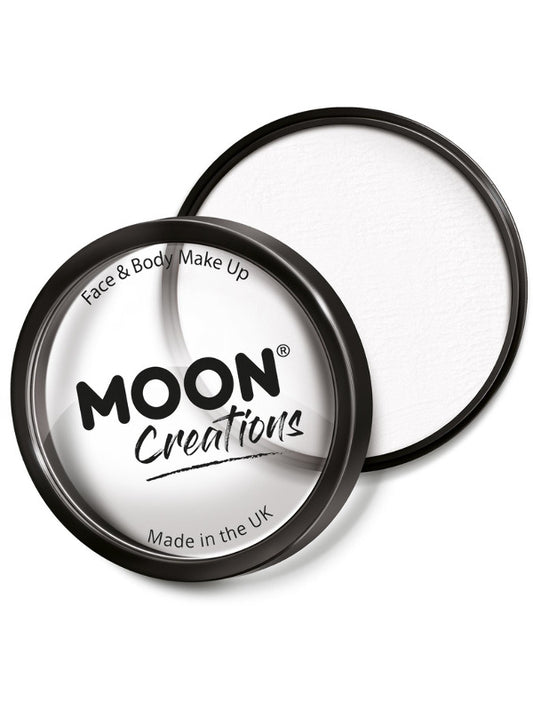 Adult Moon Creations Pro Face Paint Cake Pot White