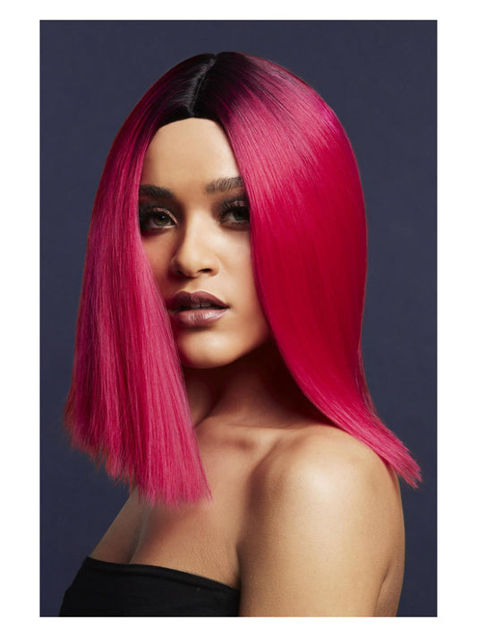 Fever Kylie Wig Two Toned Blend Magenta Pink