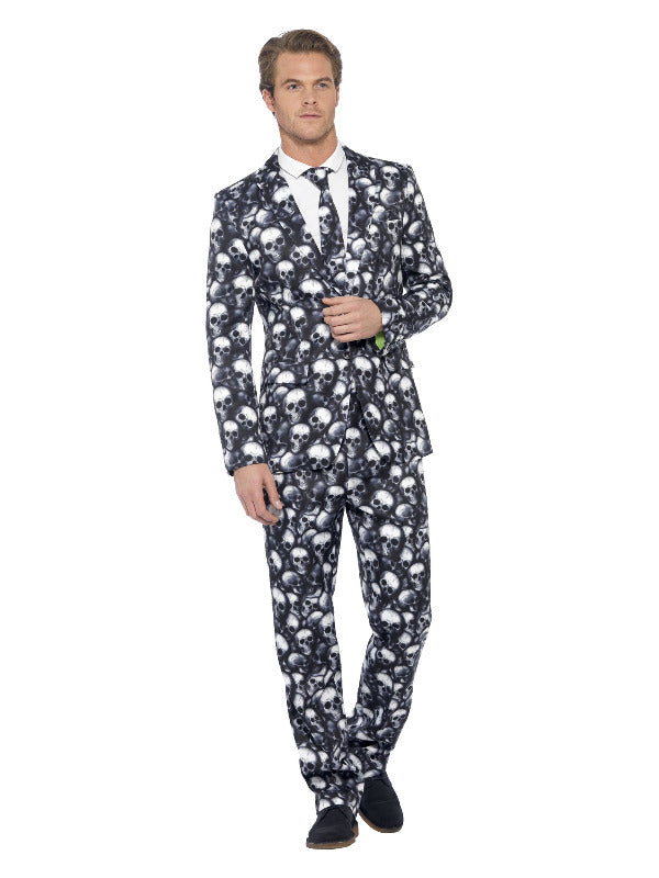 Skeleton Suit Black  White