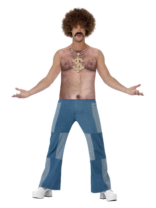 Realistic 70s Hairy Chest Sleeveless Top Nude