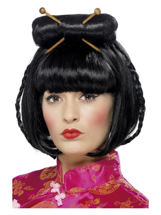 Oriental Lady Wig Black