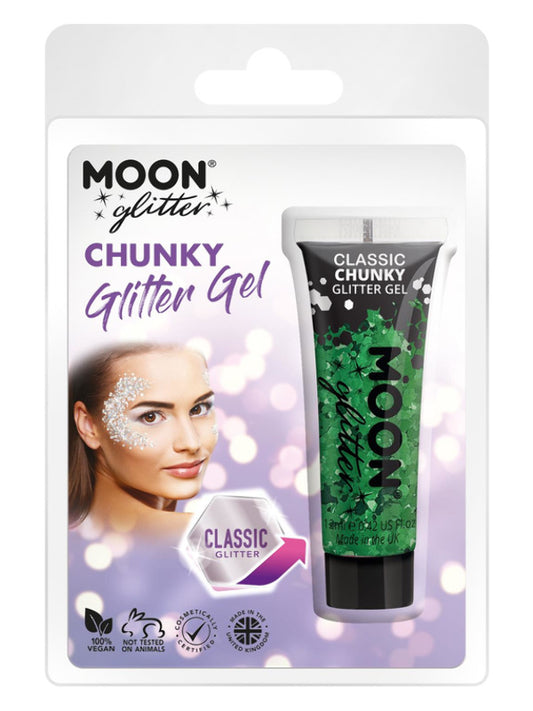 Adult Moon Glitter Classic Chunky Glitter Gel Green (2)