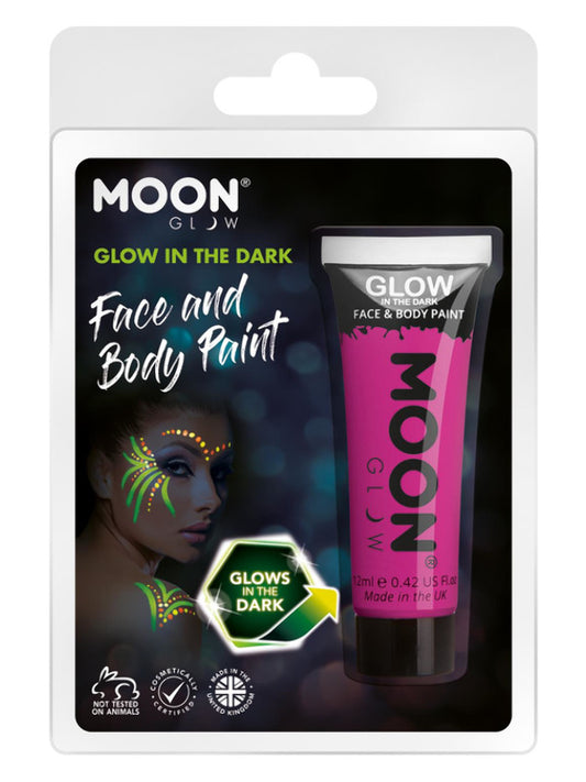 Adult Moon Glow  Glow in the Dark Face Paint Purple
