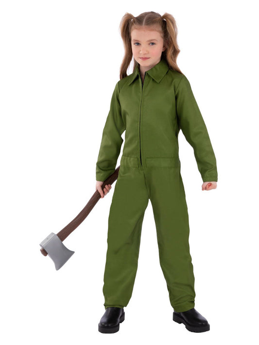 Kids Green Boiler Suit Costume