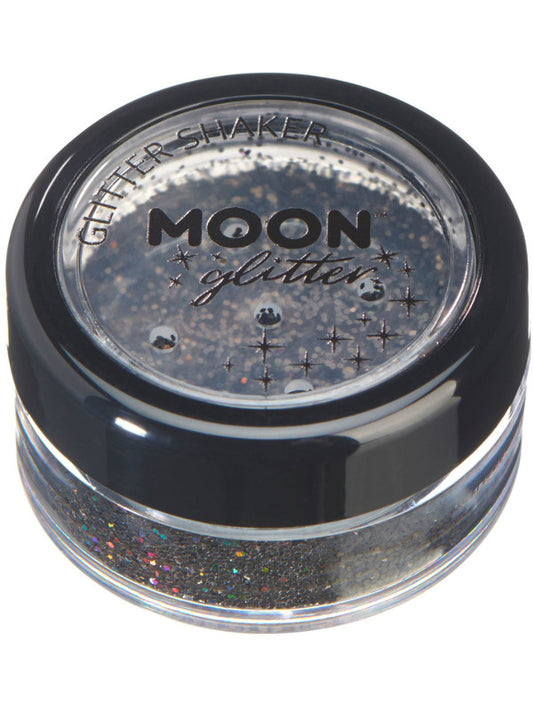 Adult Moon Glitter Holographic Glitter Shakers Black
