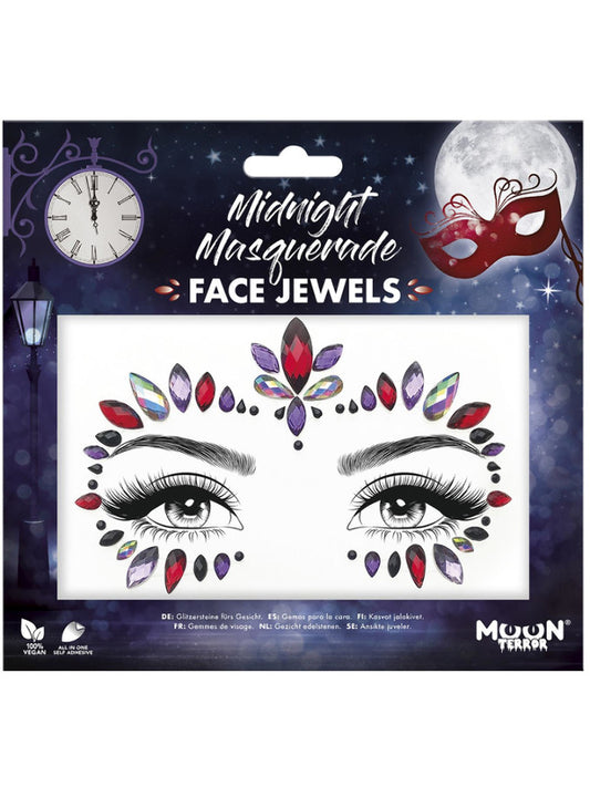 Moon Terror Face Jewels Midnight Masquerade