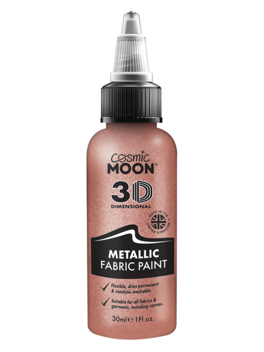Adult Cosmic Moon Metallic Fabric Paint Rose Gold
