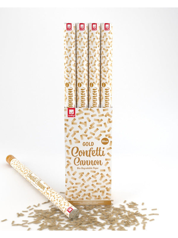 80cm Confetti Cannon Gold DB of 12