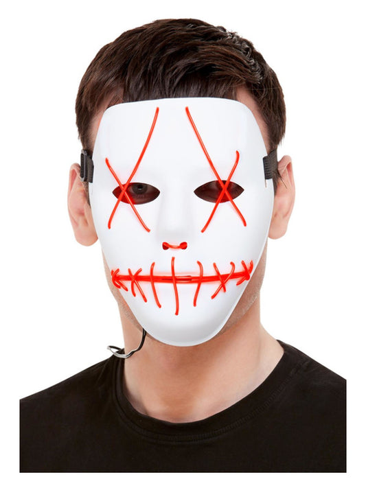 Stitch Face Mask Neon Light Up White