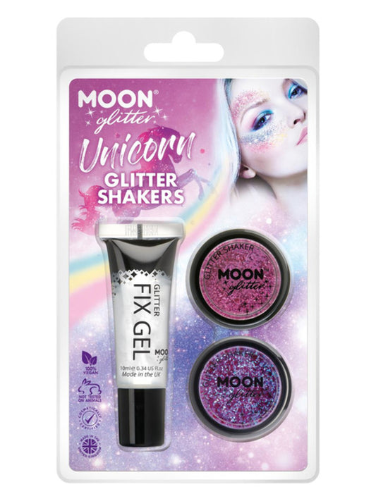 Adult Moon Glitter Themed Clamshells Pink