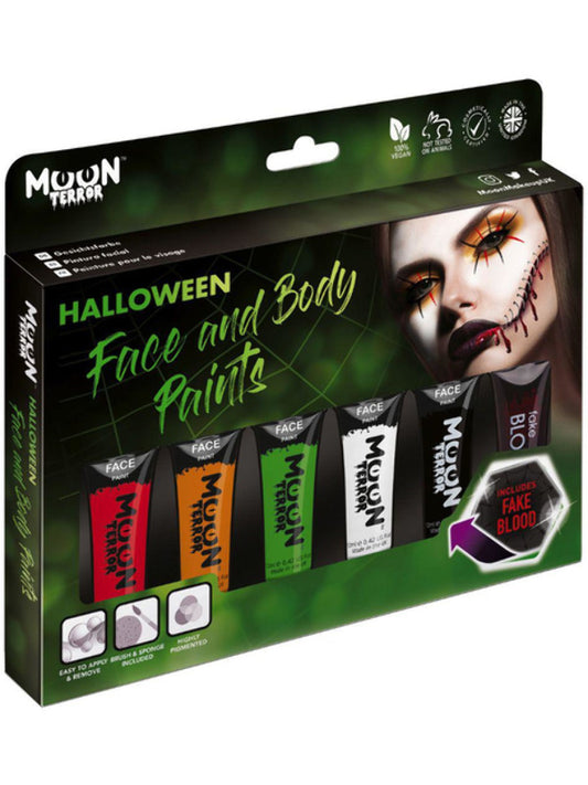Moon Terror Halloween Face  Body Paint Assorted