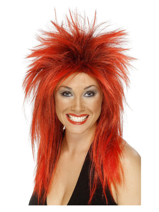 Rock Diva Wig Red