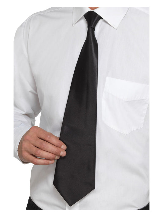 Deluxe Black Gangster Tie Black