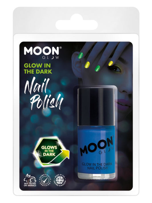 Adult Moon Glow  Glow in the Dark Nail Polish Blue (2)