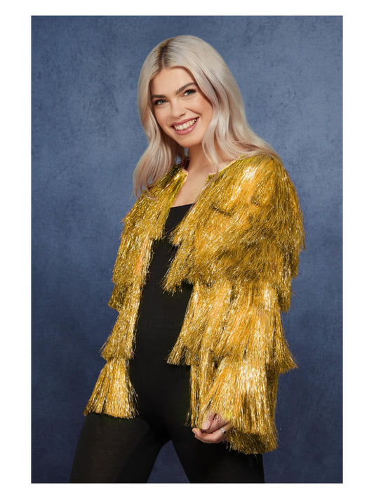 Fever Tinsel Festival Jacket Gold