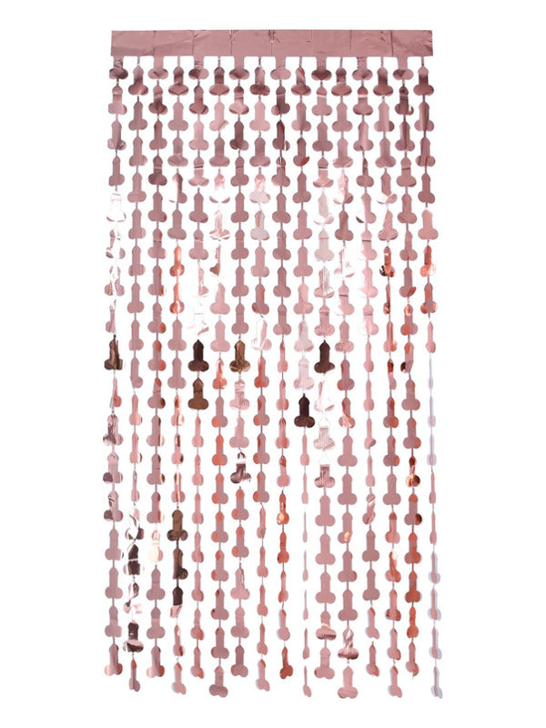 Penis Foil Curtain Backdrop Rose Gold