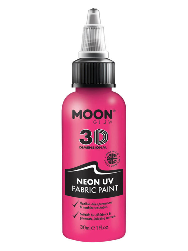 Adult Moon Glow  Neon UV Intense Fabric Paint Pink