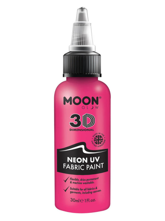 Adult Moon Glow  Neon UV Intense Fabric Paint Pink