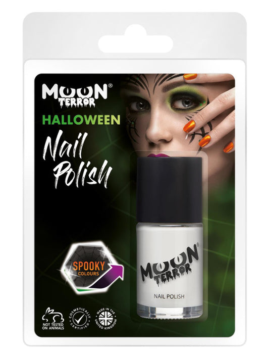 Adult Moon Terror Halloween Nail Polish White (2)