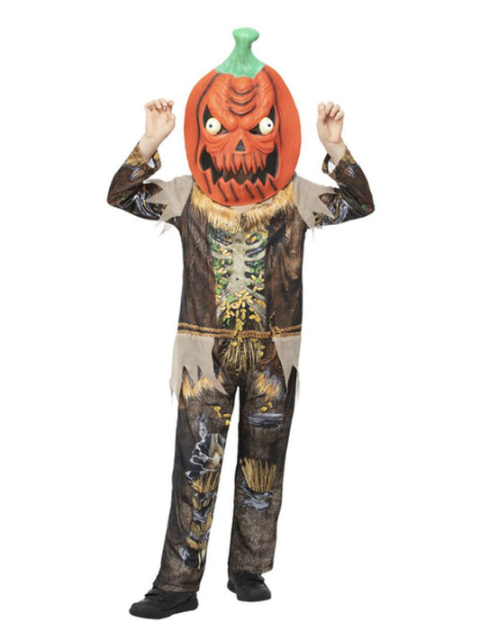Kids Pumpkin Scarecrow Reaper Costume