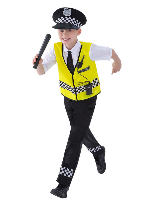 Kids Police Costume Black