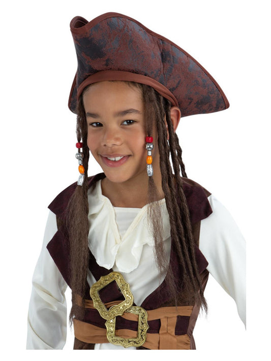 Kids Pirate Hat with Dreadlocks