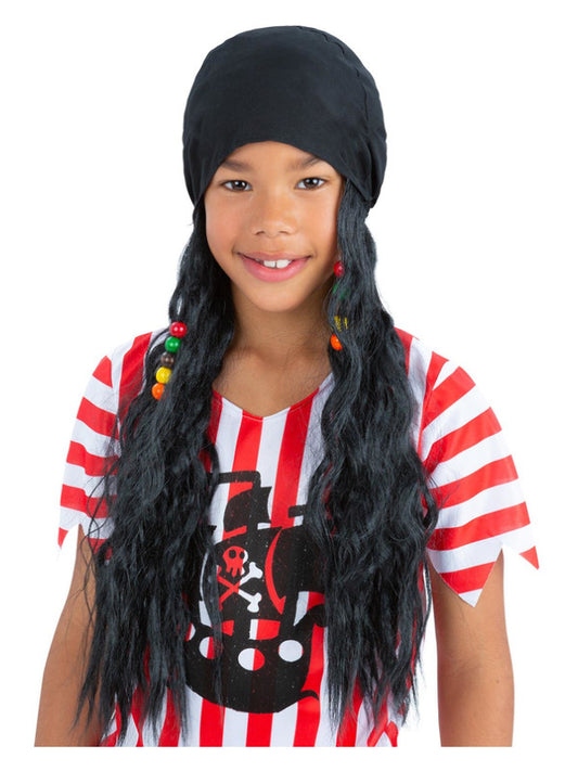 Kids Pirate Bandana with Attached Hair