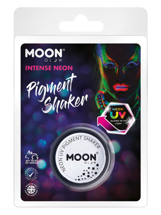 Adult Moon Glow Intense Neon UV Pigment Shakers White