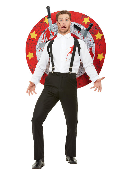 Deluxe Knife Thrower Costume Red  White