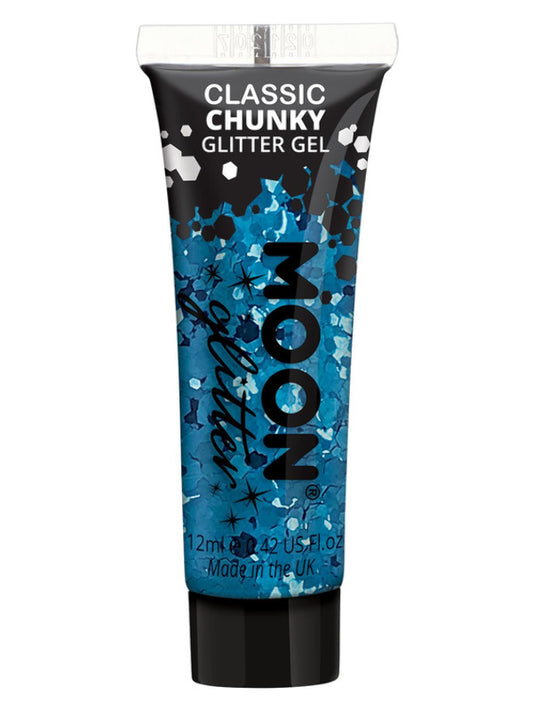Adult Moon Glitter Classic Chunky Glitter Gel Blue