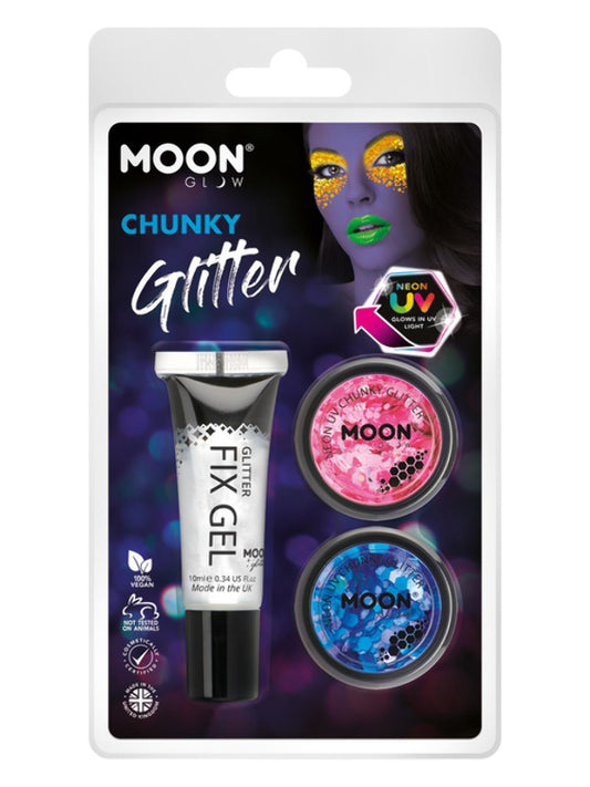 Adult Moon Glow  Neon UV Chunky Glitter (3)