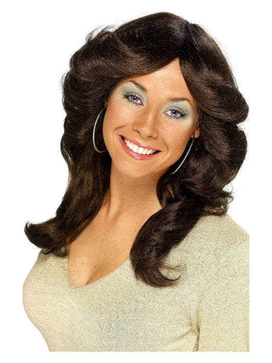 70s Flick Wig Brown