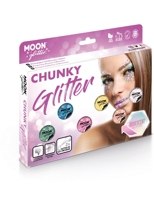 Moon Glitter Iridescent Chunky Glitter Assorted