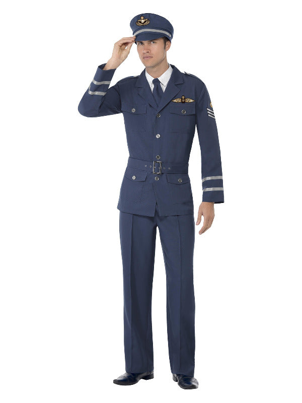 WW2 Air Force Captain Costume Blue