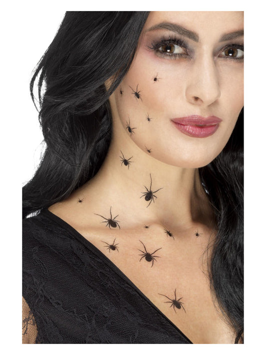 Smiffys MakeUp FX Crawling Spider Transfers Bla