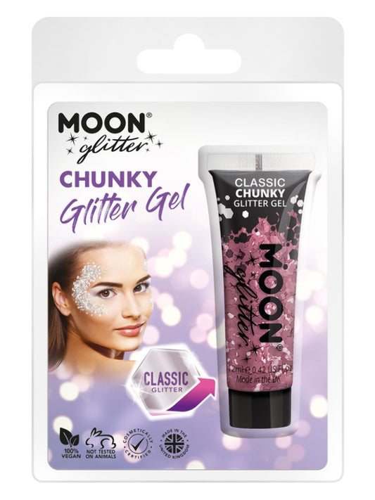 Adult Moon Glitter Classic Chunky Glitter Gel Pink (2)