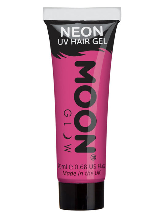 Adult Moon Glow Intense Neon UV Hair Gel Intense Pink (2)