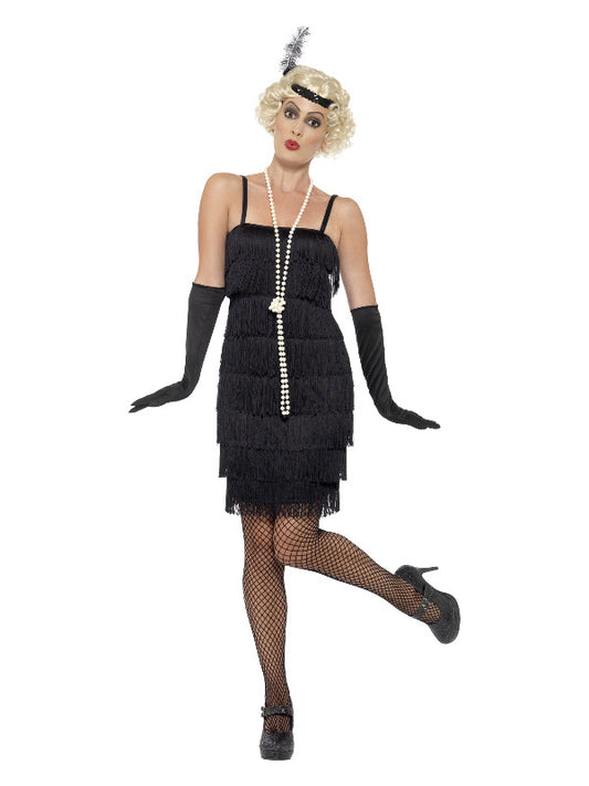 Adult Flapper Costume Black (2)