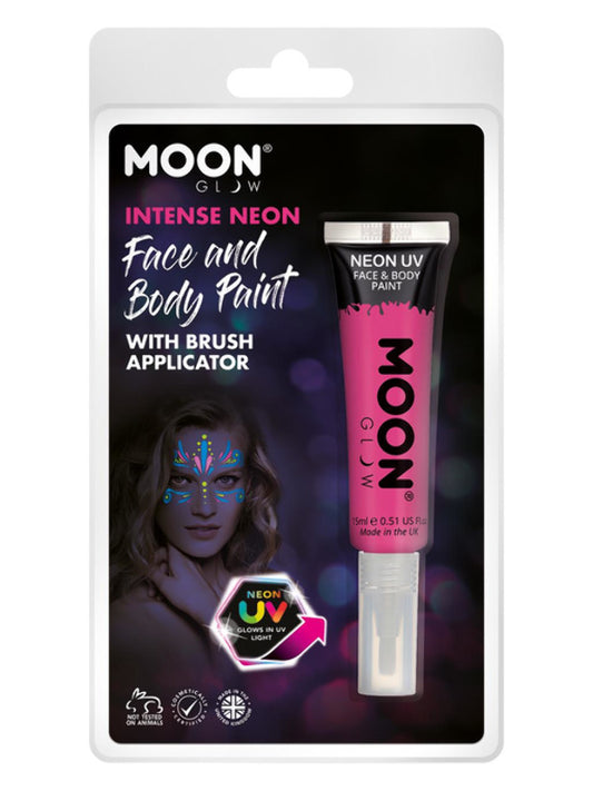 Adult Moon Glow Intense Neon UV Face Paint Hot Pink (2)