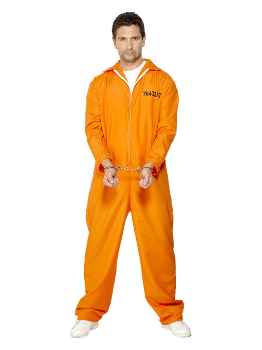 Adult Escaped Prisoner Costume Orange