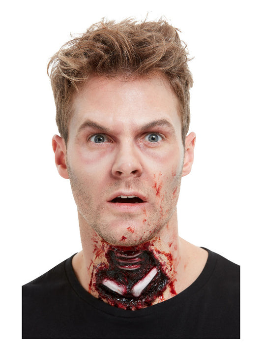 Smiffys MakeUp FX Latex Exposed Throat Wound Re
